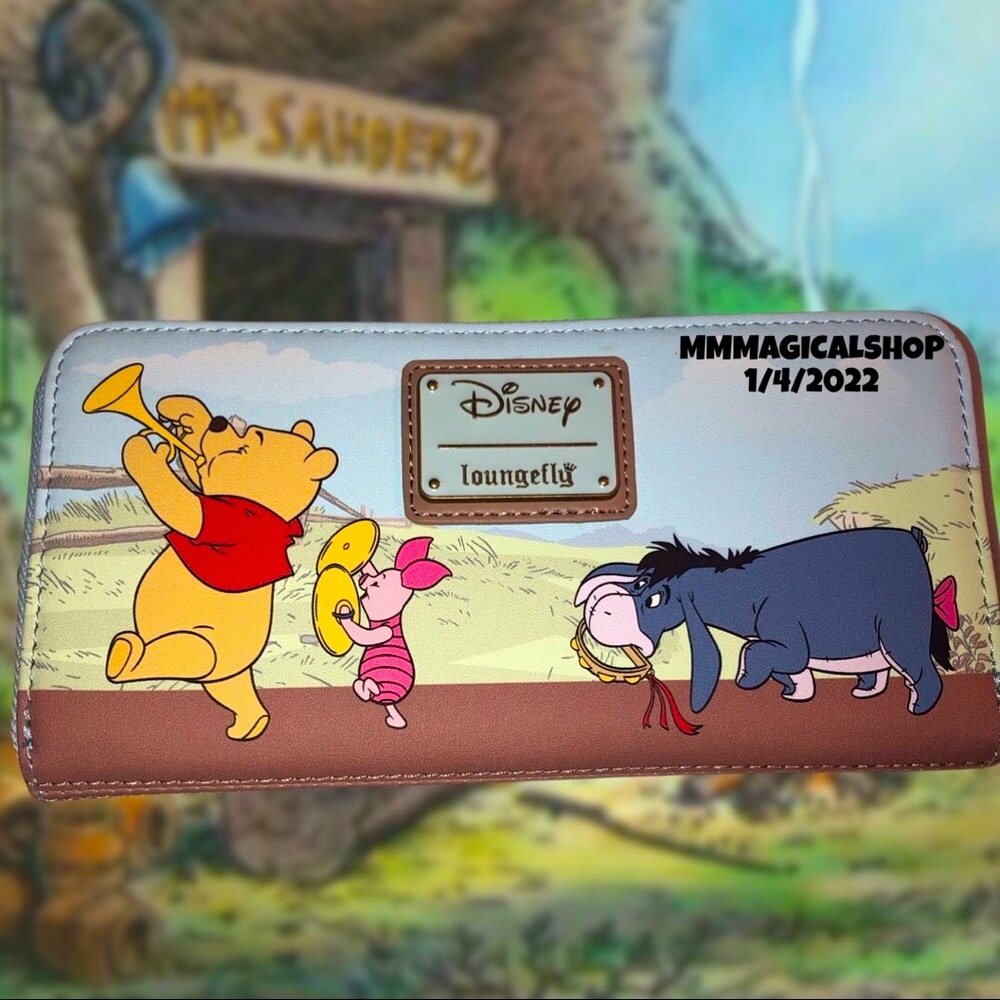 Winnie The Pooh 95th Anniversary Celebration Toss Backpack & Parade Zip Wallet - Picture 8 of 9